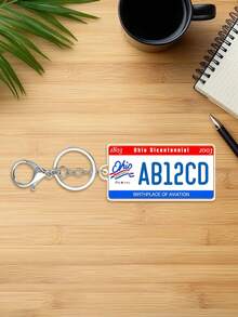 Customized Personalized USA State License Plate Replica Keyring Keychain,Customize Text,72 Styles,Personalized Acrylic Keychain USA State License Plate Replica Keyring Custom Car Accessory 50 States - Multicolor - View 61