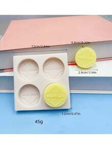 1 pieza Molde de silicona con forma de luna con texto árabe/de Oriente Medio