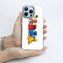 Estuche para teléfono con personajes coloridos de los Muppets Compatible con estuches para teléfonos   17  16 Pro Max  15 Pro Max  13 y  12 Hecho de material TPU a prueba de caídas, resistente al desgaste y cómodo de sostener Un gran regalo para familiares, amigos, seres queridos, novios/novias y para Navidad - transparente - Ver 5