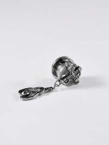 1 pieza Expansores de túnel de joyería de perforación corporal con cruz de acero inoxidable, colgante de murciélago, diámetro de 8MM a 25MM - Como se muestra en la imagen - Ver 16