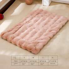 Winter Warm Thickened Pet Blanket All Seasons Universal Cat Mat Dog Soft And Comfortable Solid Color Dog Mat Pet Supplies - màu xanh lá - Xem 7