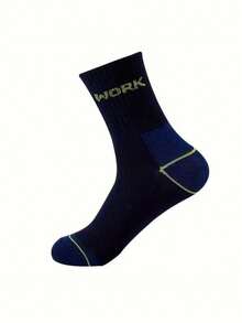 5/10/20 Pairs Men's Letter Socks, Work Letter Socks, Fitness Sports Socks, Running Socks, Walking, Daily Outfit, Casual Home Socks - Multicolor - View 5