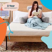 Linenspa - Almohada de Lectura con Soporte para Cuello de Memory Foam en Trozos - Cojín para Leer o Descansar - Soporte para Espalda - Para Niños o Adultos - Extra Largo - Gris - Azul - Ver 5