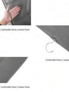 1 قطعة محفظة منظم معلق ب- 6/8 جيوب، حقيبة تخزين شفافة معلقة، محفظة، منظم حائطي للخزانة، موفر للمساحة - متعدد الألوان - مشاهدة 8