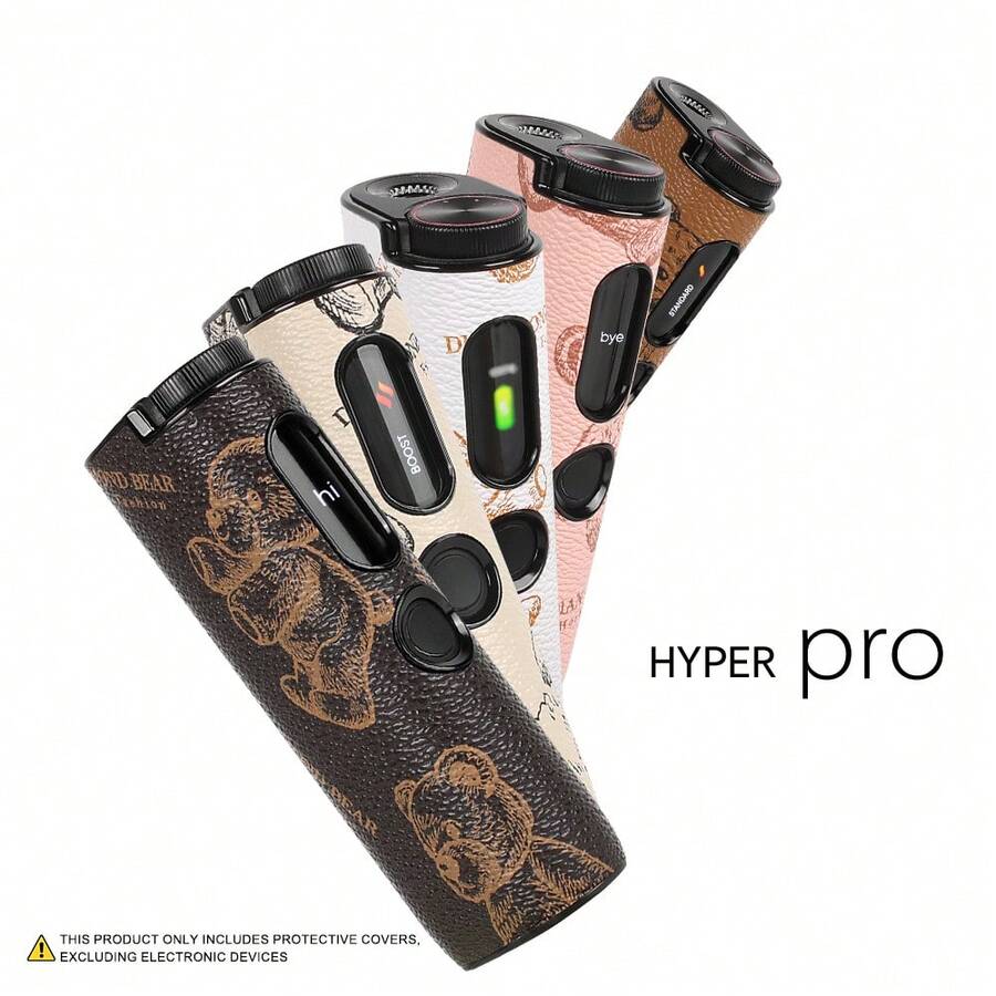 Capa Protetora Glo Hyper Pro, Estampa De Urso Marrom, Feita Em Pu E Policarbonato (1 Peça). Encaixe Perfeito E Proteção Eficaz Contra Arranhões, Quedas E Impactos. Acessório Ideal Para Fumantes, Moderno E Unissex, Perfeito Como Presente Para O Dia Dos Namorados, Natal, Dia Dos Pais E Outras Datas Comemorativas. - glo HYPER pró-urso marrom - Ver 1