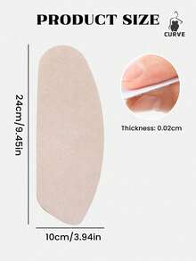 Elastic Fabric V-Shaped Thigh Patch, Invisible Sweat Barrier To Prevent Friction, Leg Protection, Gentle Pressure Relief, Often Used For Thigh Patches - Multicolor - View 3