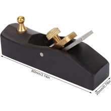 Cepilladora de Carpintería, Cepilladora Manual de Madera, Cepilladora Pequeña de Madera, Cepilladora de Madera, Carpintero, Avión, Carpintería, Herramienta para Artesanía en Madera(80mm) - 120 mm - Ver 12