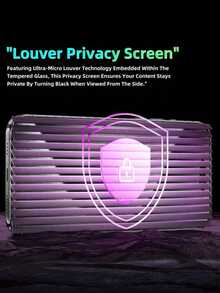 2pcs Purple Light Anti-Spy Tempered Glass Screen Protector, Seamless Full Coverage, Smooth Edges, Bare Screen Touch Feedback, Silky Touch, Anti-Scratch, Hydrophobic & Oleophobic Coating, Privacy Protection, Compatible With Phone 11/12/13/14 Pro Max/15 Pro Max/16/16 Plus/16 Pro/16 Pro Max/16e/17/17 Air/17 Pro/17 Pro Max Series - Purple - View 8