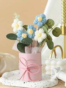 Rosa de ganchillo hecha a mano, regalo del Día de San Valentín, flor artificial tejida eterna, flor falsa de punto, flor preservada, mejor regalo para el Día de San Valentín, cumpleaños, boda, ceremonia de graduación, Día del Maestro. Adecuado para restaurante, habitación, dormitorio y otra decoración del hogar, también una opción ideal para la fiesta del Día de San Valentín. Decoración del Día de San Valentín - Multicolor - Ver 7