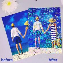 50 Hojas Hojas Holográficas Laminadas En Frío Tamaño A4, Láminas Autoadhesivas, Lámina Láser Laminada En Frío, Lámina Estrella - Unitalla - Ver 7