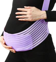Faja Embarazo Soporte,Faja Maternidad Embarazo,Cinturon de Maternidad para Prenatal, Mitad y Final de Embarazo,Ayudar a Aliviar el Alivio del Dolor de Cadera, Pelvis, Lumbar y Espalda - Negro - Ver 9