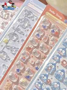 新款3D水晶装饰贴纸 - 日式动物浮雕亚克力贴纸,圣诞节、感恩节礼物,ins风,硬化实心DIY涂鸦贴纸 - 彩色 - 查看 4