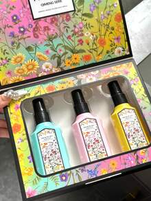 PEACH JO+ 3pcs Dream Series Floral Fragrance Mist Set, Limited Edition Aromatherapy Air Freshener For Indoor/Outdoor, Multi-Layer Uplifting Mist With Long-Lasting Natural Fresh And Alluring Essence, Releasing Elegant Jasmine, Gardenia And Lavender Scent, Ideal Gift For Dates, Parties, Gatherings, Travel, Holidays, Home, Hotel, Office - Three-piece Gift Set - View 7