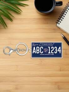 Customized Personalized USA State License Plate Replica Keyring Keychain,Customize Text,72 Styles,Personalized Acrylic Keychain USA State License Plate Replica Keyring Custom Car Accessory 50 States - Multicolor - View 36