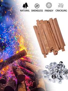 加粗木质烛芯，适用于蜡烛制作，尺寸为 0.51 x 5.11 英寸，噼啪作响的木质烛芯，10 根/30 根/50 根装，天然木质烛芯，宽烛芯，带烛芯座，金属底座，加厚木质烛芯 - Wicks - 查看 4