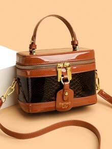 حقيبة كتف/عبر الجسم ذات لون سادة من البولي يوريثان...