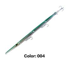 Mồi câu 10.04in/255mm, mồi câu cá hình kim chìm Bionic Needle, ném xa cho cá GT, cá ngừ, cá thu, 2 chế độ câu, dây thép không gỉ bền bỉ chống cắn, lưỡi câu ba ngạnh sắc bén diệt quái vật biển sâu cho câu cá trên thuyền. - Nhiều màu - Xem 10