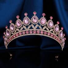 Baroque Crystal Bridal Crown Headpiece, Classic Luxury Alloy Wedding Crown, Crystal Gown Princess Tiara Accessory, Suitable For Women's Wedding, Birthday Party And Other Important Occasions Valentine's Day Accessories - Crown - View 21