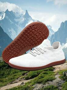 女士休闲运动鞋，宽头鞋，户外运动鞋，滑板鞋，跑步鞋，健步鞋，登山鞋，休闲办公鞋，适合健身露营，舒适透气，柔软 - 白色 - 查看 1