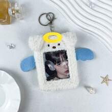 1pcs  Angels, Devils, Puppies And Kittens, Furry Card Holder Pendant. Transparent Card Holder. Can Store Star Chasing Cards And Photos Of Idols.  Card Holder. Multifunctional Portable Pendant. - 彩色 - 查看 8