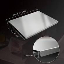 304 Stainless Steel Cutting Board Butcher Block Household Rolling Board Kitchen Supplies, Food Preparation, Meal Prep Tools, Modern Cutting Surface, Sleek Kitchen Tool, Rustresistant Material, Easy To Clean, Versatile Cutting Mat, Kitchen Work Surface, Culinary Students, Home Chefs - 銀色 - 查看 7