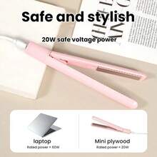 ENSSU Mini Curling Iron - Professional Styling Tool With Straightening Function, Can Add Volume To Short And Long Hair. Compact Design, Portable, Unisex. Gift, Celebration - Multicolor - View 5