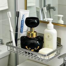Cute Cat Paw Foam Soap Dispenser Refillable Empty Hand Soap Pump Reusable Spooky Cute Bathroom Kitchen Home Decor - Black - View 9