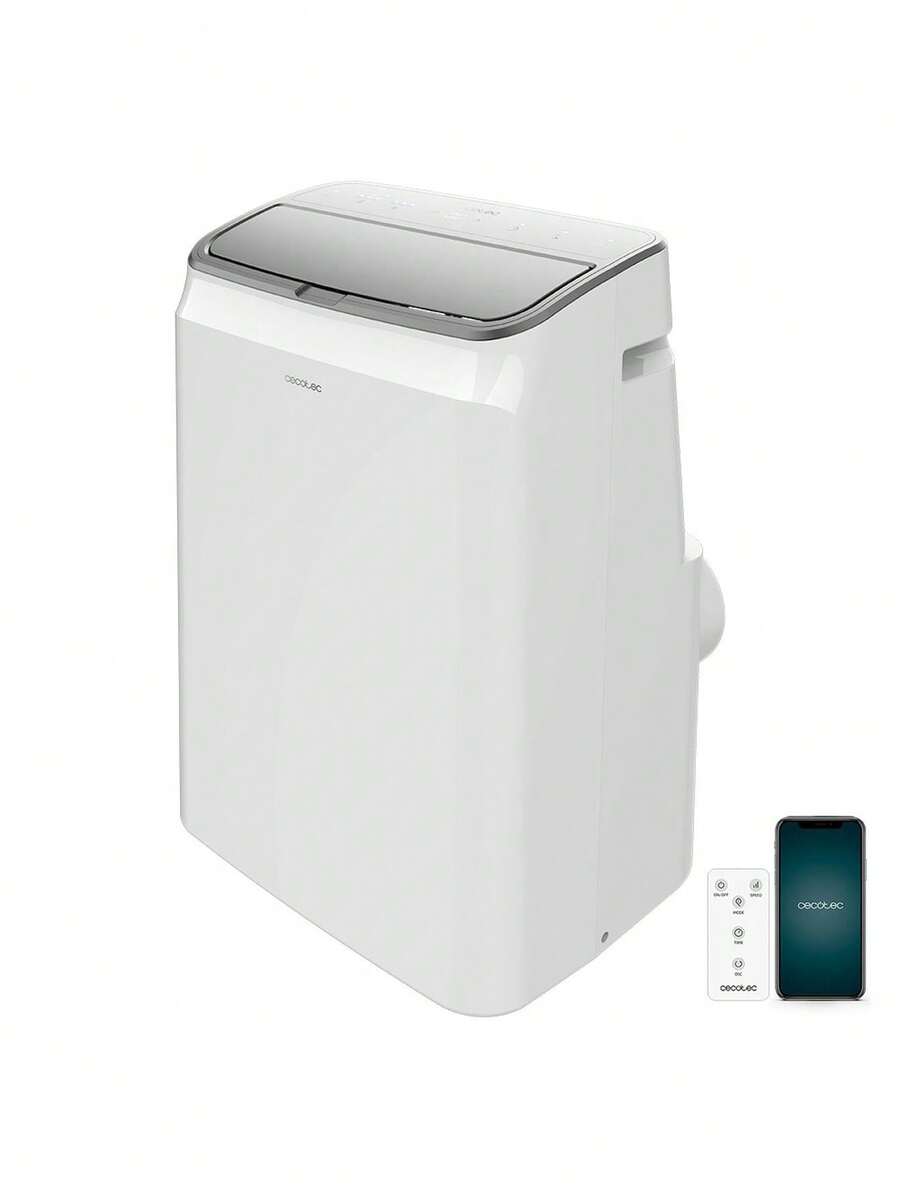 Cecotec Climatiseur Portable Force Clima 14750 Cold&Warm Connected. Télécommande, Wifi et Pompe à Chaleur, 14000 BTU, Écran LED, 5 Modes, 28 m2, Couverture - Multicolore - Voir 1