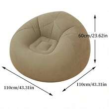 1 chiếc ghế lười bơm hơi, ghế cắm trại bơm hơi, ghế sofa bơm hơi thoải mái, ghế bơm hơi gấp gọn di động, thích hợp cho phòng khách, phòng ngủ, phòng đọc sách. - Nhiều màu - Xem 8