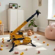 玩具、玩具车、起重机、玩具起重机、起重机模型、起重机、男孩游戏、儿童玩具车、生日礼物、惯性动力驱动、儿童玩具车、圣诞节、万圣节、节日礼物、男孩礼物 - 彩色 - 查看 7