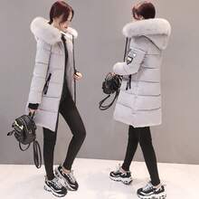 Women Outdoor Winter Coats - Grey - View 2