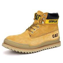 Cowhide Quality Men's Soft Sole Soft Surface Outdoor Workwear Fashion Suede  Boots For Men - 黃色(皮鞋碼) - 查看 12