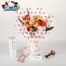 SANRIO 20/10张包装纸，花卉包装纸，防水包装纸，花束包装纸，礼品包装纸，礼品包装用品，适用于：派对用品，花店用品，派对装饰，DIY，婚礼，花店，生日礼物，求婚，万圣节，圣诞节，返校季，感恩节，母亲节，父亲节，周年纪念日 - 彩色 - 查看 6