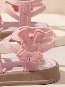 Toddler Girls' Breathable Soft Bottom Anti-Slip Princess Jelly Shoes, Infant Hollow Out Closed Toe Sandals - Pink - View 6