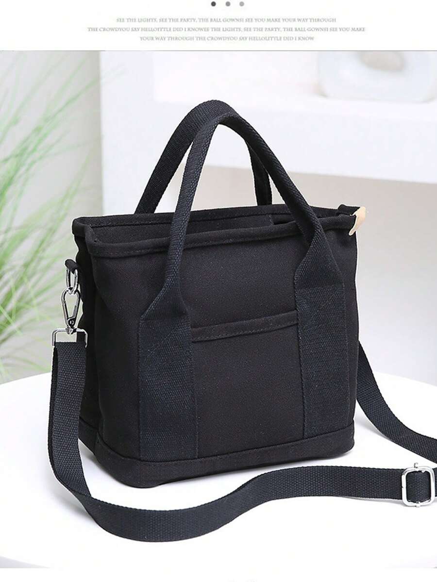 Diaper Bag, Multifunctional Mommy Bag With Multiple Pockets And Compartments, Foldable Handbag And Shoulder Bag - Black - View 1