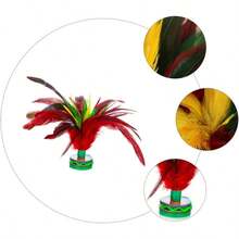 4piezas Volantn Colorido para Entrenamiento y Fitness Volante Tradicional Chino Resistente para Deporte Adulto Interior y Exterior - llamativo - Ver 3