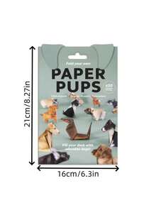 50 piezas Ornamento de escritorio de gato de papel plegable, Set de gato de papel DIY. Decoraciones navideñas, ornamentos de escritorio divertidos, hechos a mano, apilables. Perfecto para actividades de manualidades divertidas, decoraciones de gato de origami y regalos creativos, ornamentos de escritorio y regalos para amantes de las mascotas. El set incluye formas de gato, perro y dinosaurio. - Multicolor - Ver 3