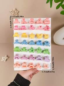 5/10/20/30/40/50 piezas Surtido de pinzas de pelo coloridas y lindas para niñas, adecuadas para uso diario, fiestas de cumpleaños, viajes, festivales o como un hermoso regalo para niñas y mejores amigas - Multicolor - Ver 3