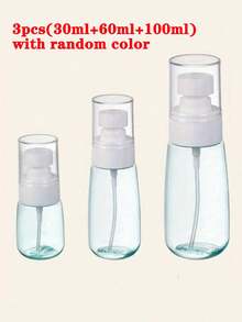1个细雾喷雾瓶，小型喷雾器，带泵和透明容器，香水喷雾器，爽肤水喷雾瓶，化妆品可填充瓶，旅行喷雾瓶，便携式乳液/洗发水分配器，多种颜色和尺寸可选 - 彩色 - 查看 17