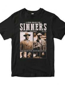 Sinners By Ryan Coogler T-Shirt And Women - 黑色 - 查看 1