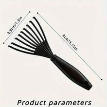 1-Pack Plastic Mini Comb Cleaner With Embedded Brush, Hair Removal Device, Household Handle Cleaning Brush, Cleaning Agent, Beauty Tool Accessories - màu đen - Xem 7