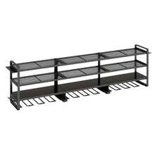 4-Tier Wall Mount Power Tool Organizer - 12 Drill Holder For Garage Storage - Black - View 1