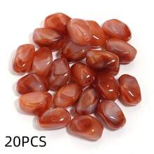 20pcs Asymmetrical Oval Acrylic Beads, Tie-Dye Colorful Mixed Beads, Vintage Brown Jewelry Making DIY Spacer Beads For Necklace, Earrings, Crafts, Phone Charms, Keychains, Accessories - Irregular Oval - View 9