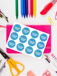 1 Set Customizable Stickers With Images, Photos, Text Or Logo, Suitable For Custom Business Stickers, Photo Stickers, Personalized Stickers, Business Logo Stickers, Laptop Stickers, Colorful Stickers, Christmas Gifts, Also Ideal Gifts For Valentine's Day, Mother's Day, Father's Day, Christmas, Birthday Or Anniversary, Great For Wedding Gifts, Couple Gifts, Gifts For Him Or Her - Style 8 - View 5