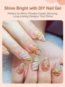 GEL ESCULTURA 3D, 30ml Gel Escultor Transparente para Esculpir, Moldar e Pintar Designs de Arte de Unhas, Cola de Strass para Decoração de Gemas - Transparente - Visão 6