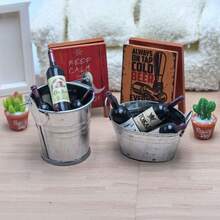 Bộ phụ kiện phòng tắm thu nhỏ tỷ lệ 1:12, gồm xô, bàn chải vệ sinh, chổi lau nhà, đồ trang trí nhà cửa thu nhỏ, mô hình thu nhỏ, đạo cụ trang trí cảnh quan tự làm. - Nhiều màu - Xem 9