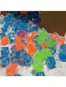 1pc/3pcs Ice Cube Shaped Stress Relief Squeeze Toy| Adult Sensory Fidget Toy For Relaxation, Ideal Birthday & Christmas Gift - 1件隨機顏色 - 查看 8