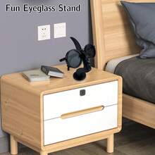 优雅侧装式眼镜架，简约黑色设计，时尚桌面或床头收纳方案，是节日、圣诞节、新年礼物的理想之选，也是桌面配件、时尚眼镜架的理想之选，采用塑料材质，可作为桌面眼镜架或桌面收纳架使用。 - 彩色 - 查看 11