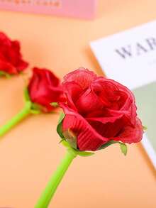 1/3支装创意花朵凝胶笔，柔软硅胶摇晃笔杆，情人节礼物笔，创意书写文具礼品笔