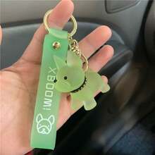 Crystal Puppy Keychain, Transparent Cute Puppy Couple Keychain Pendant For Backpack, Car Keys